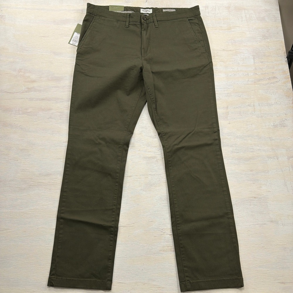 Goodfellow & Co Pants Every Wear Athletic Fit Chino Olive Green Mens 38x32 NWT